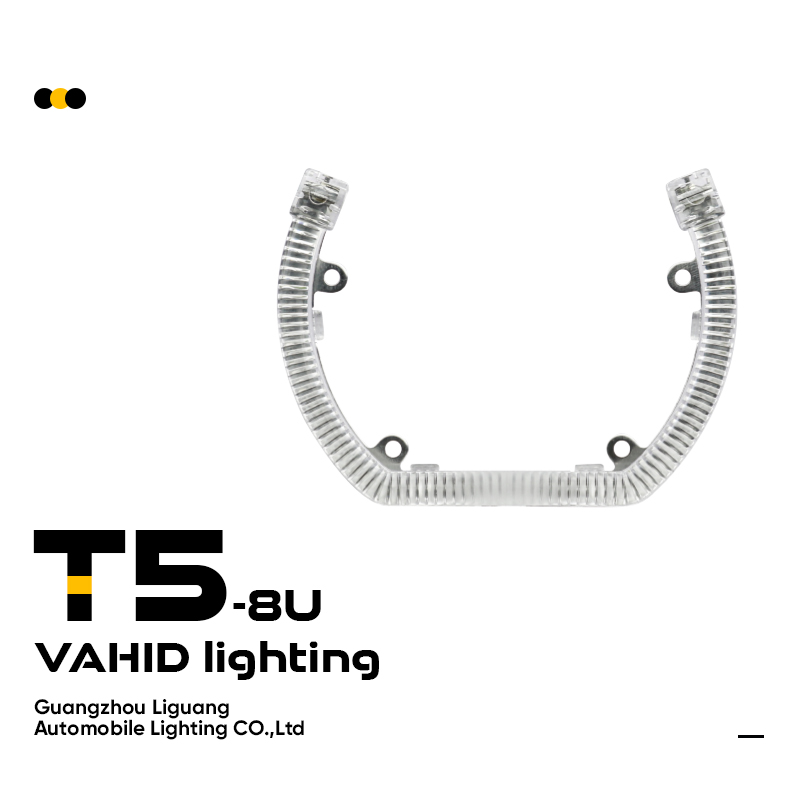 Ojos de ángel en U T5-8U en blanco/amarillo