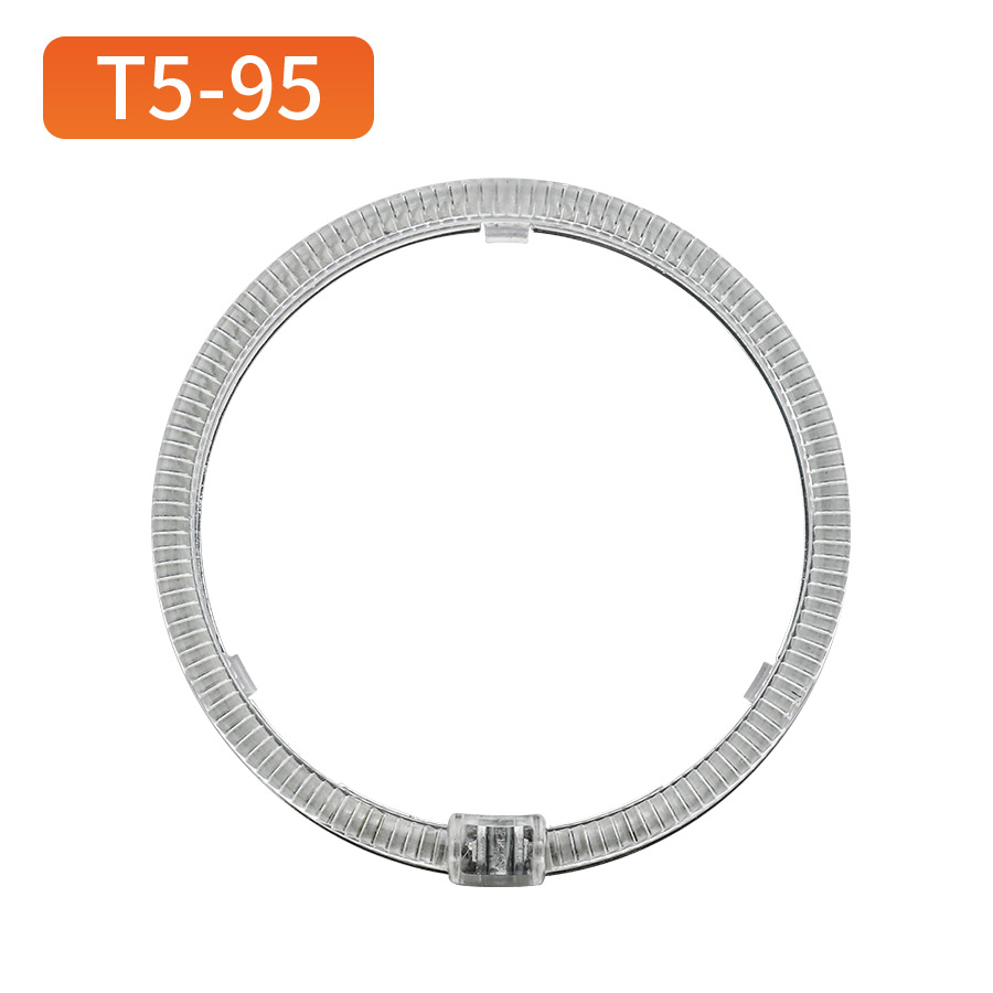 Ojos de ángel circulares T5-95 en blanco/amarillo