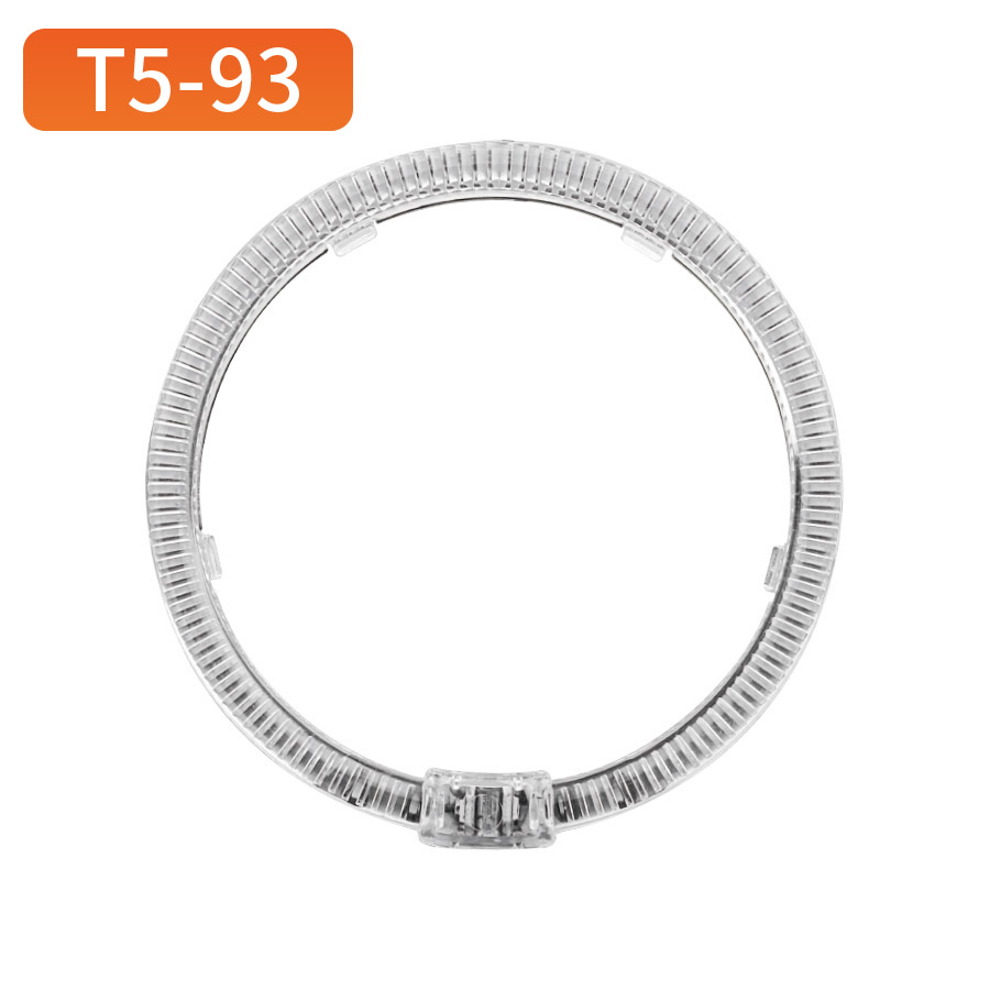 Ojos de ángel circulares T5-93 en blanco/amarillo