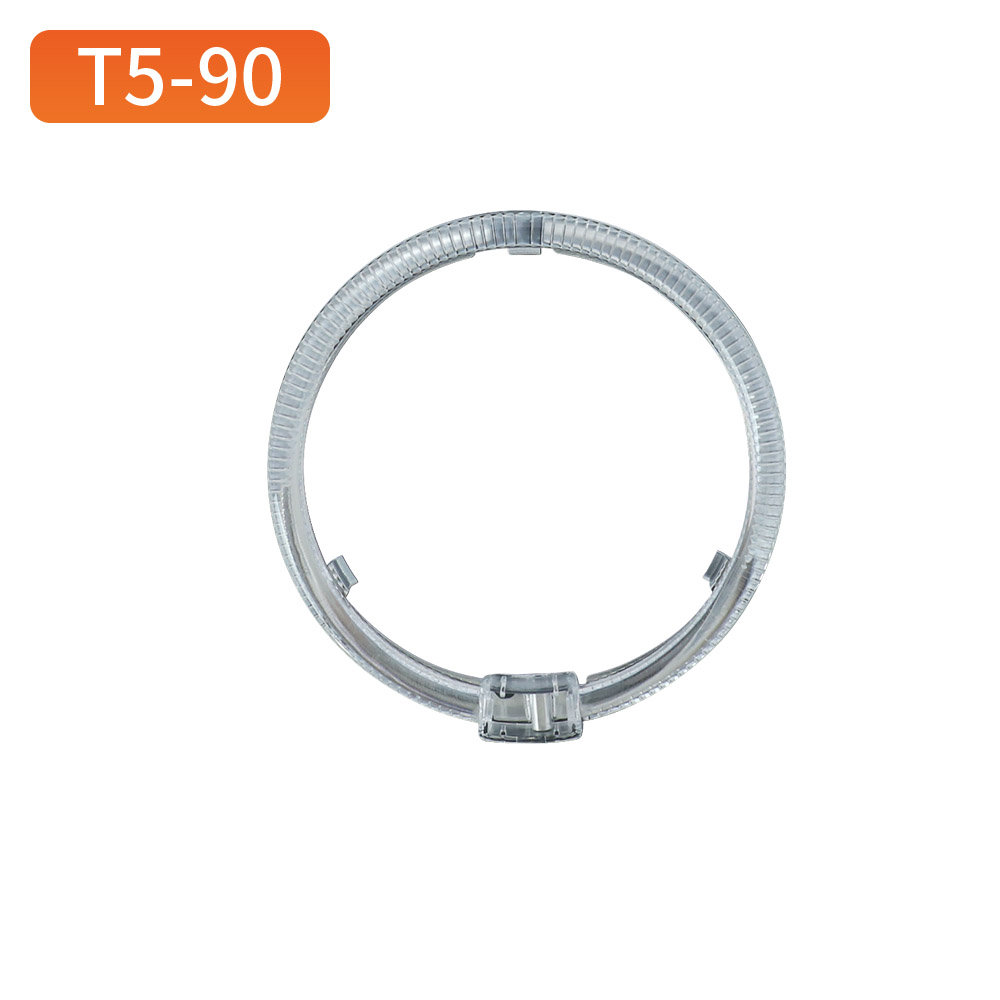 Ojos de ángel circulares T5-90 en blanco/amarillo