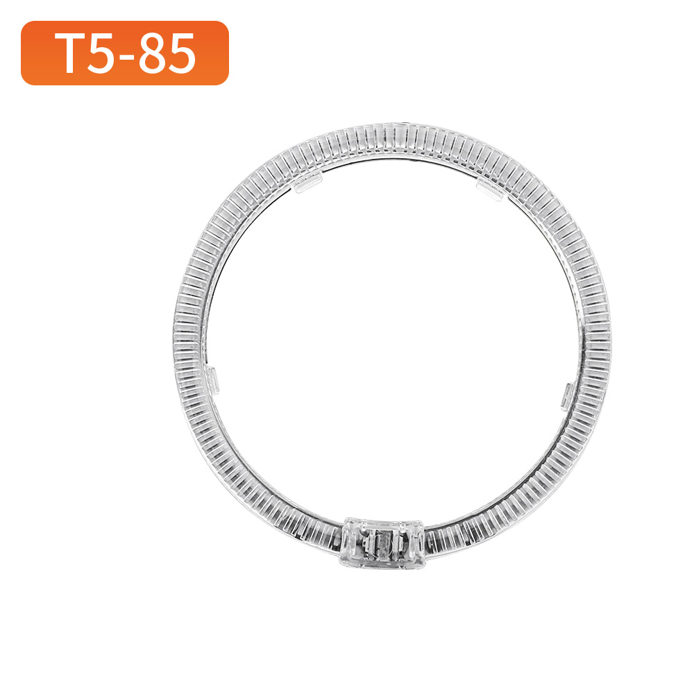 Ojos de ángel circulares T5-85 en blanco/amarillo