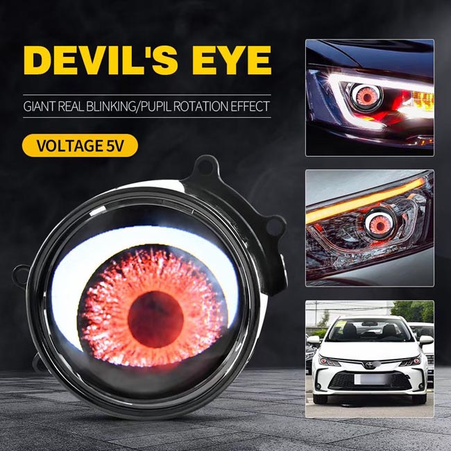 Ojos de demonio para faros: crea un estilo de conducción único y personalizado