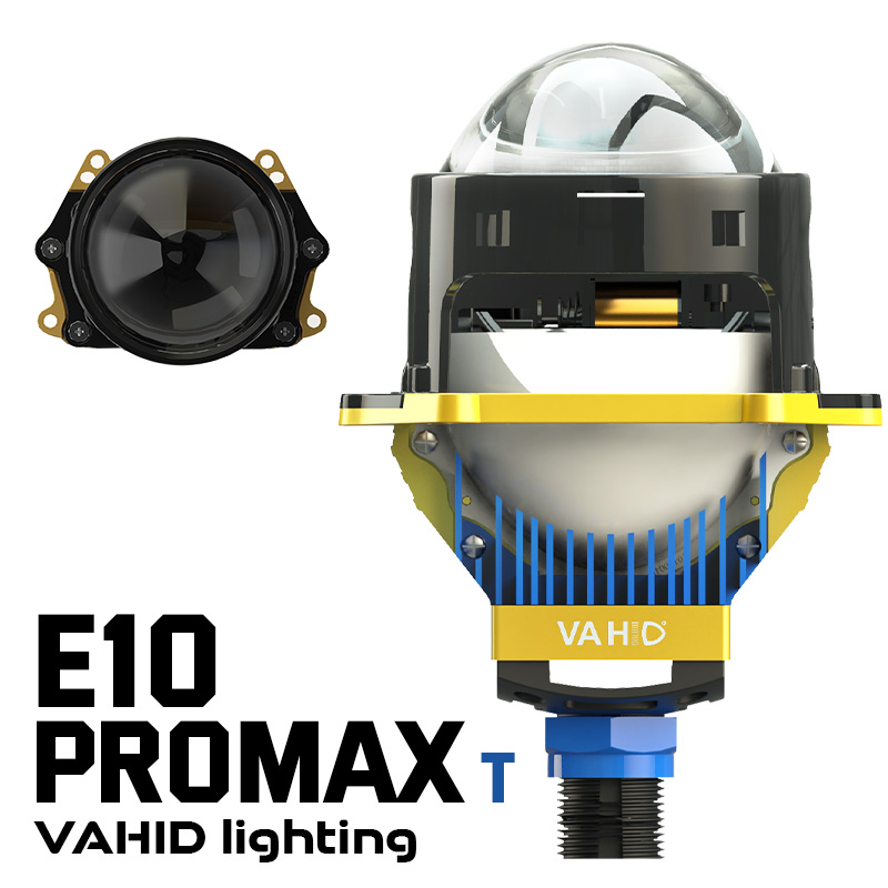 Proyector LED VAHID E10 Pro Max T de 3,0 pulgadas: máxima luminosidad, triple reflector y refrigeración de alto rendimiento