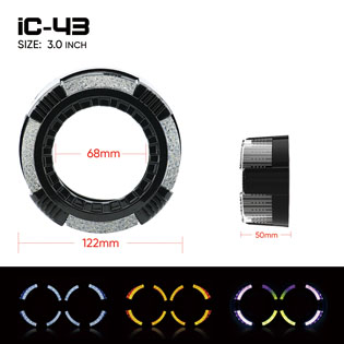 Cubierta con ojos de ángel iC43 de 3,0 pulgadas | VAHID