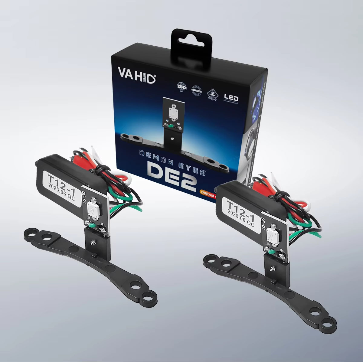 Proyector de 3,0 pulgadas con ojos de demonio LED dinámicos: kit de retrofit para faros de automóvil