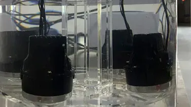 Prueba de protección contra el ingreso de polvo y agua en faros antiniebla