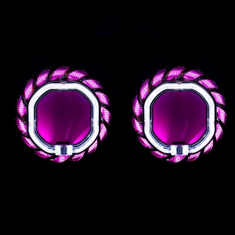 Cubierta LED con efecto cristal C13S para proyector de 2,5 pulgadas