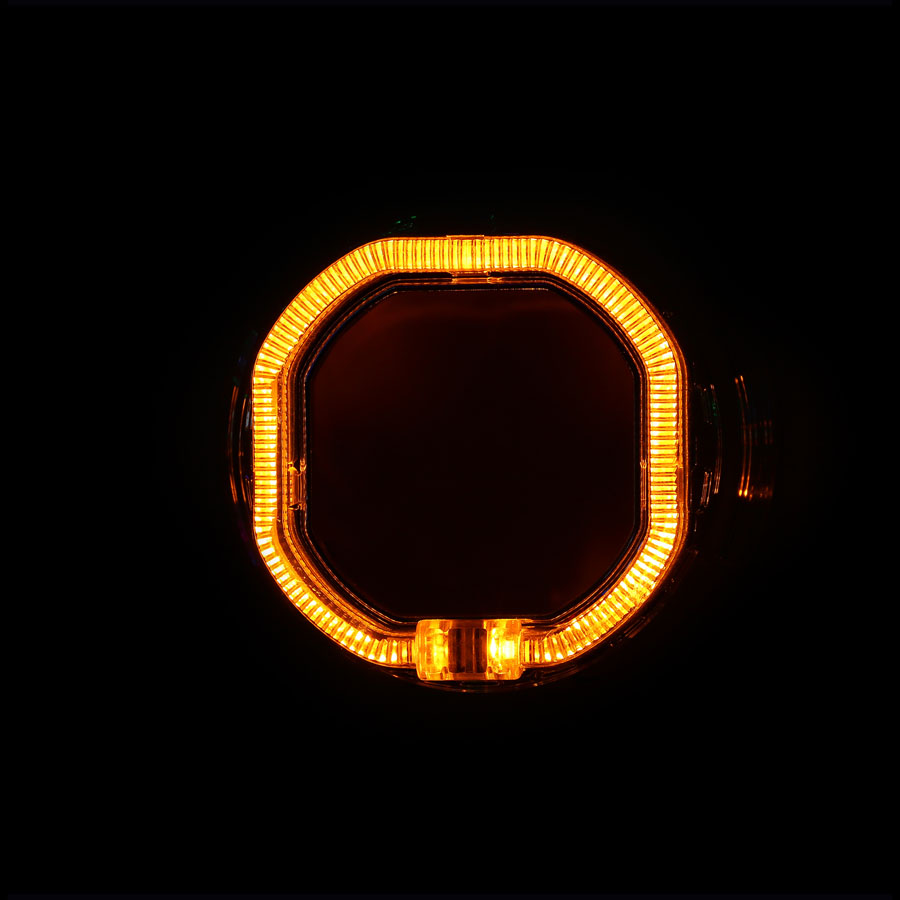 Cubierta LED con efecto cristal C29S para proyector de 2,5 pulgadas