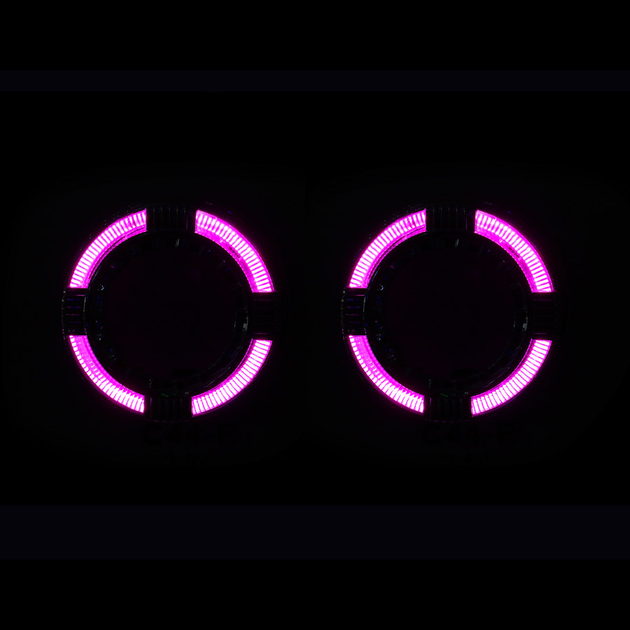 Cubierta LED con efecto cristal C44 para proyector de 2,5 pulgadas