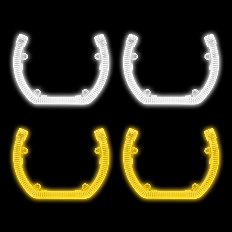 Ojos de ángel en U T5-8U en blanco/amarillo