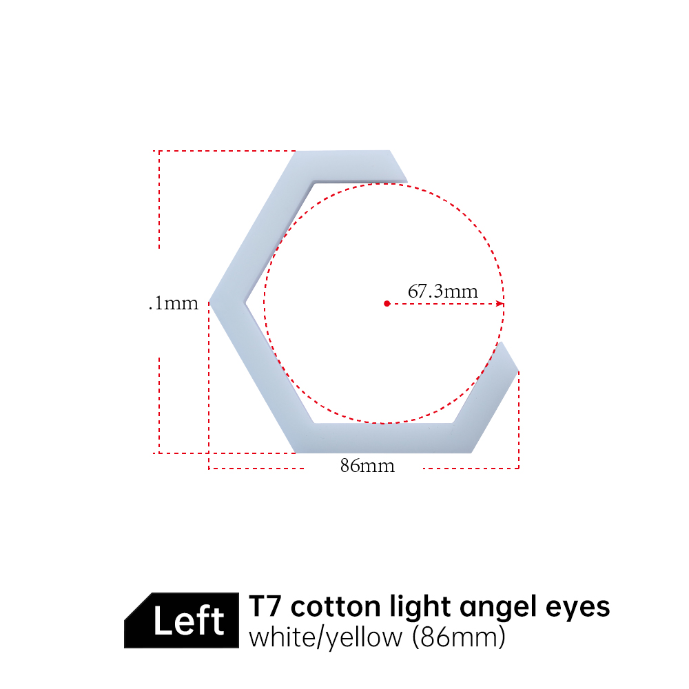 Ojos de ángel hexagonales T7-86MM