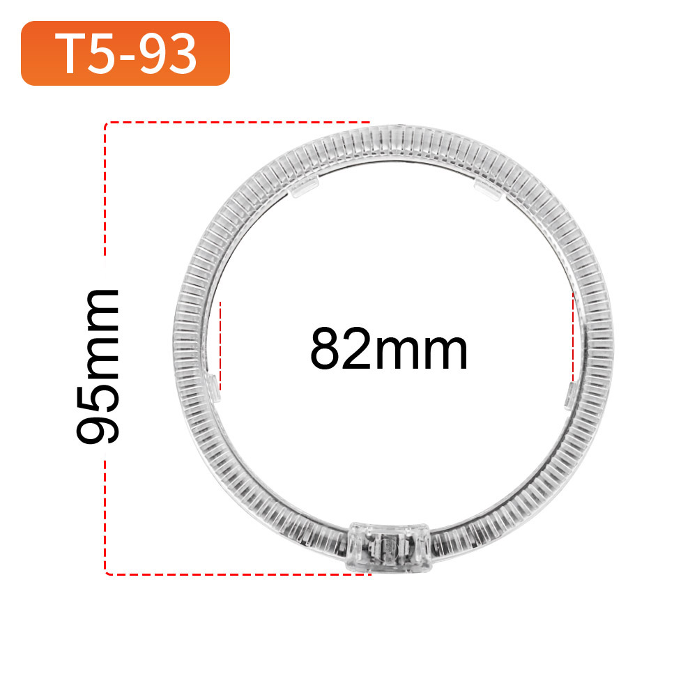 Ojos de ángel circulares T5-93 en blanco/amarillo