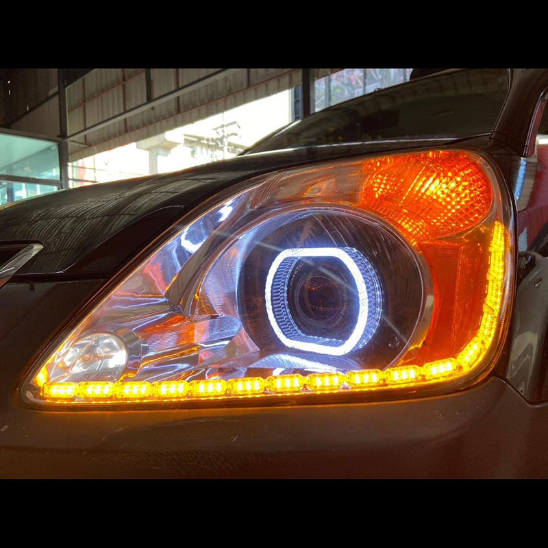 Cubiertas VAHID i8-O25 de 2,5 pulgadas con ojos de ángel 5D estilo BMW y aros en O para personalizar faros