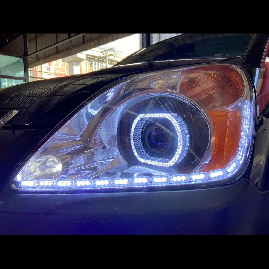Cubiertas VAHID i8-O25 de 2,5 pulgadas con ojos de ángel 5D estilo BMW y aros en O para personalizar faros
