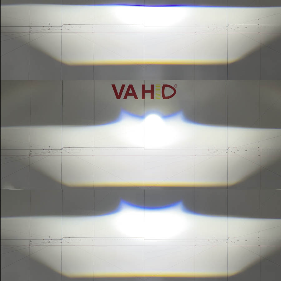 Proyector LED VAHID F16 para neblinero de 3,0 pulgadas con triple emisión directa y luces altas y bajas