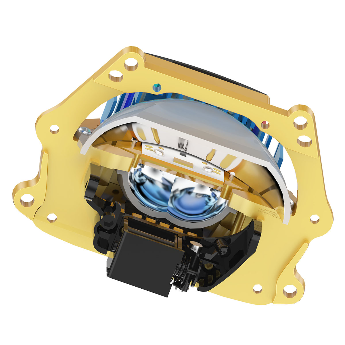 Proyector LED VAHID E10 Pro Max-Y de 3,0 pulgadas: máxima luminosidad, triple reflector y refrigeración de alto rendimiento