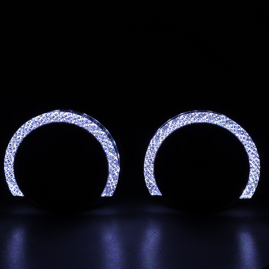 Cubiertas VAHID i9-C25 con ojos de ángel 5D y aros RGB para kits de retrofit de faros
