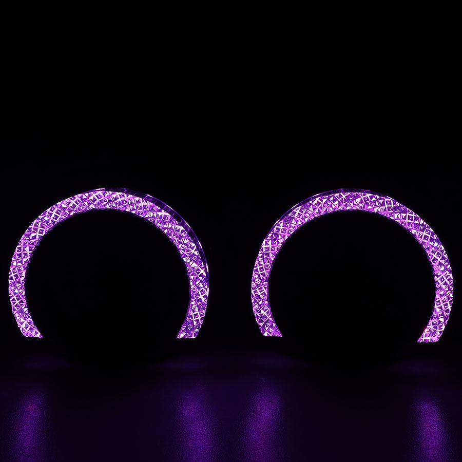 Cubiertas VAHID i9-C25 con ojos de ángel 5D y aros RGB para kits de retrofit de faros