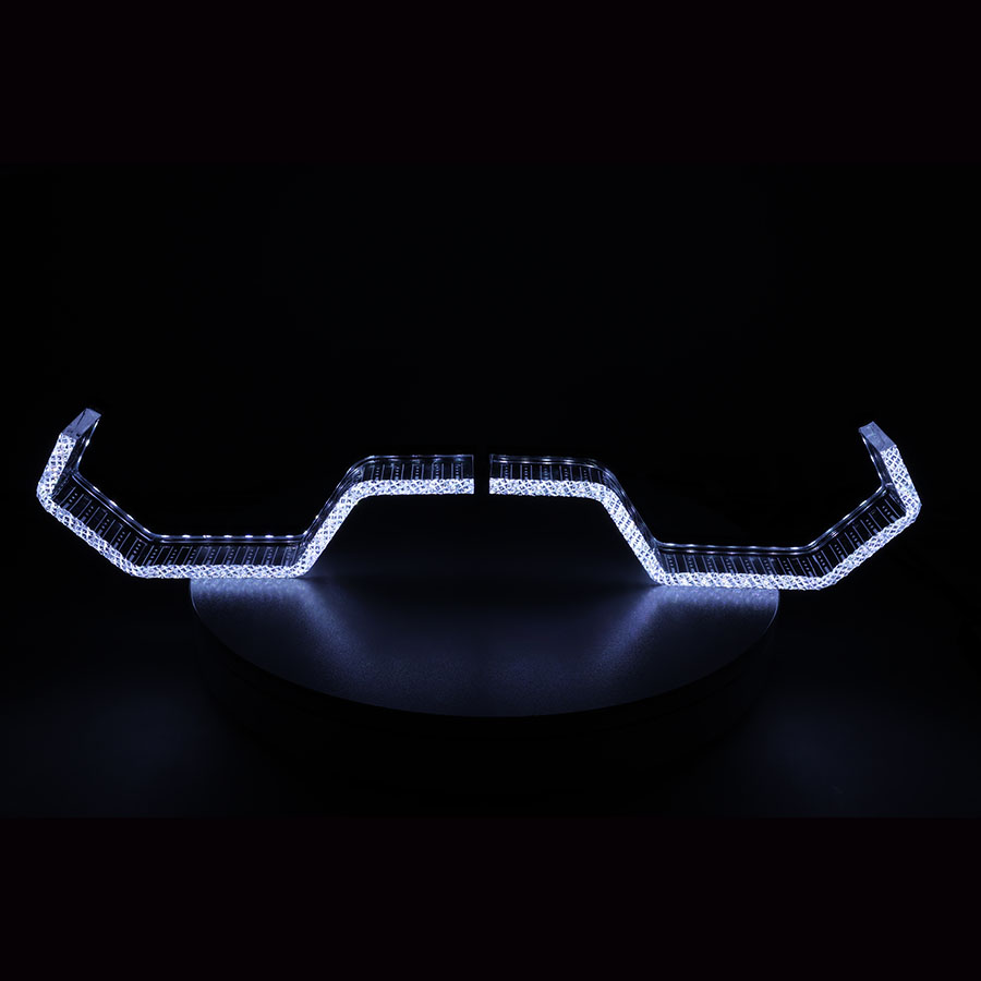 Ojos de ángel DRL VAHID T8-14 estilo BMW: aros WRGB con direccionales ámbar