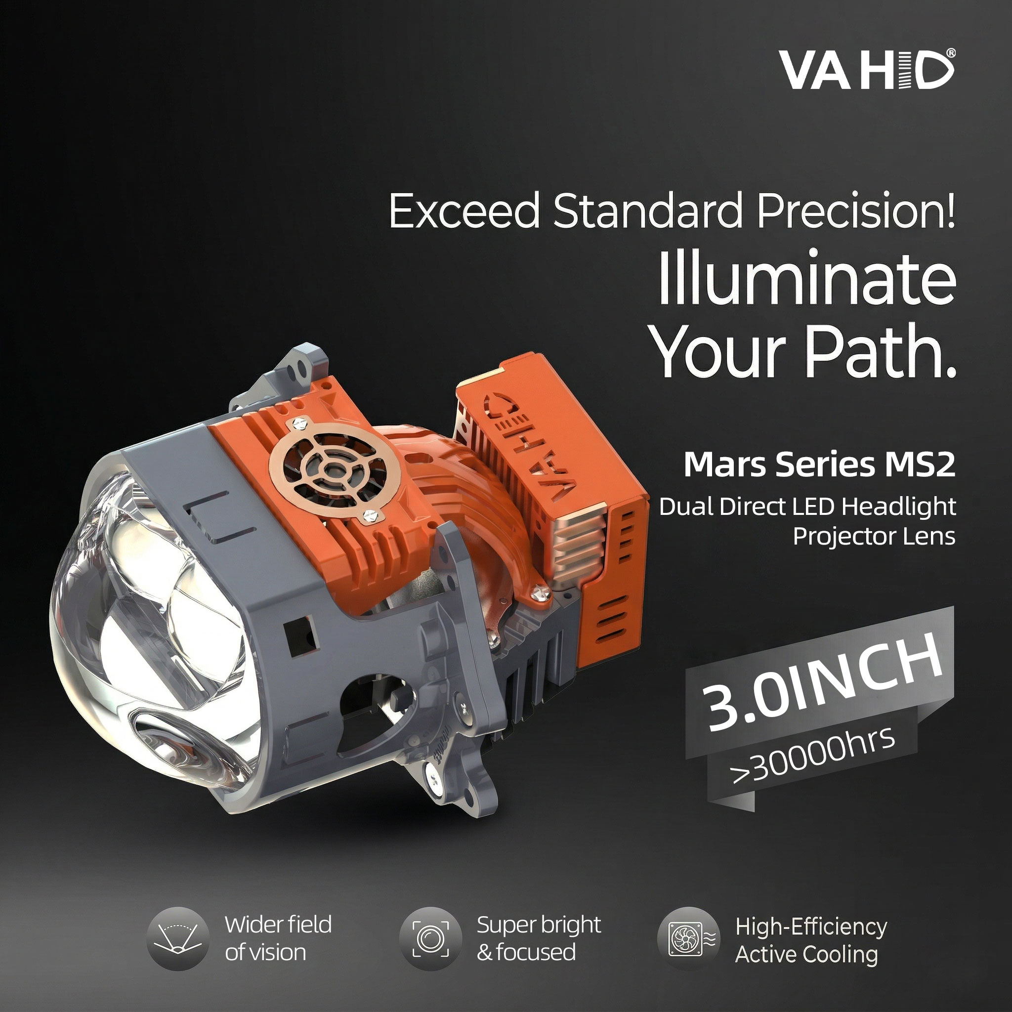 Proyector Bi-LED VAHID MS2 de 3,0 pulgadas