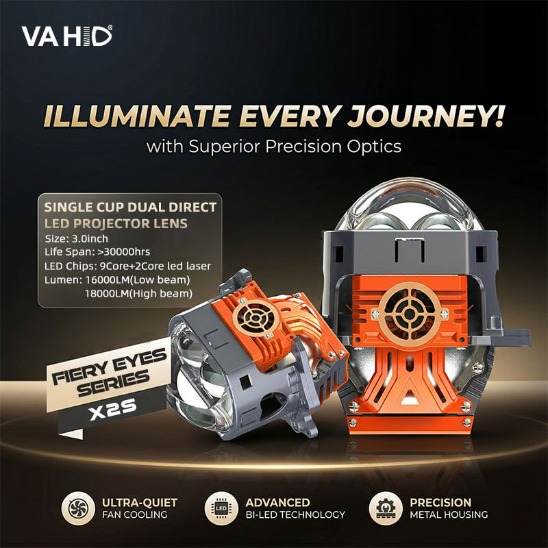 Proyector Bi-LED VAHID X2S para retrofit de faros