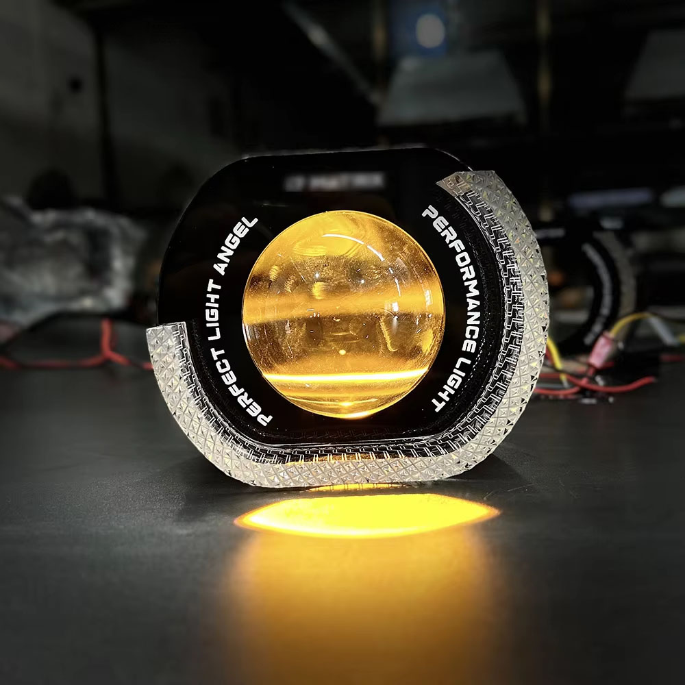 Proyector de 3,0 pulgadas con ojos de demonio LED dinámicos: kit de retrofit para faros de automóvil